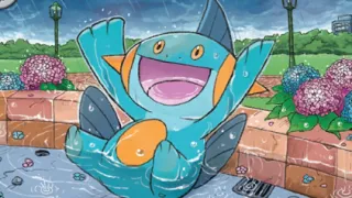 Marshtomp op een Pokémonkaart