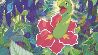 Meganium op een Pokémonkaart