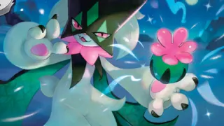 Meowscarada op een Pokémonkaart