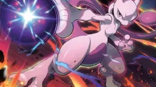 Mewtwo zoals afgebeeld op zijn nieuwste kaart
