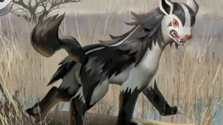 Mightyena op een Pokémonkaart