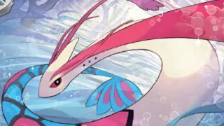 Milotic op een Pokémonkaart