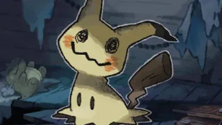 Mimikyu zoals afgebeeld op zijn oudste kaart