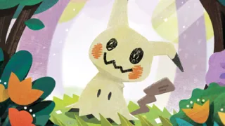 Mimikyu zoals afgebeeld op zijn nieuwste kaart