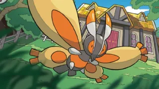 Mothim op een Pokémonkaart