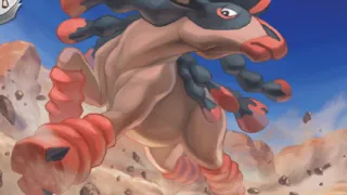 Mudsdale op een Pokémonkaart