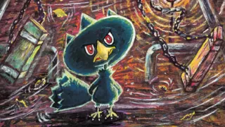Murkrow op een Pokémonkaart