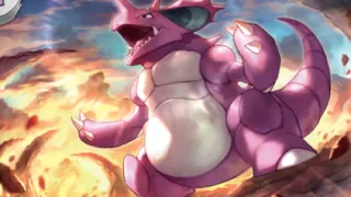 Nidoking op een Pokémonkaart