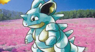 Nidoqueen zoals afgebeeld op zijn oudste kaart