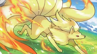 Ninetales op een Pokémonkaart
