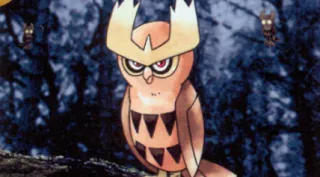 Noctowl zoals afgebeeld op zijn oudste kaart