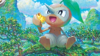 Nuzleaf op een Pokémonkaart