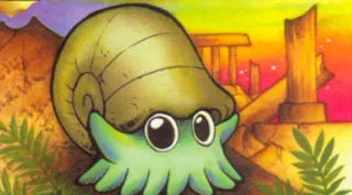 Omanyte zoals afgebeeld op zijn oudste kaart