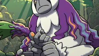 Oranguru zoals afgebeeld op zijn nieuwste kaart