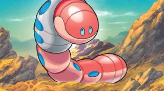 Orthworm zoals afgebeeld op zijn oudste kaart