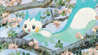 Pachirisu zoals afgebeeld op zijn nieuwste kaart
