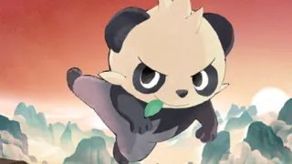 Pancham op een Pokémonkaart