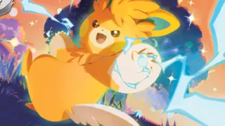 Pawmot op een Pokémonkaart