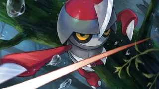 Pawniard op een Pokémonkaart