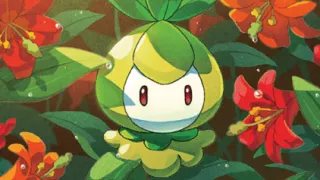 Petilil op een Pokémonkaart