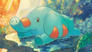 Phanpy op een Pokémonkaart