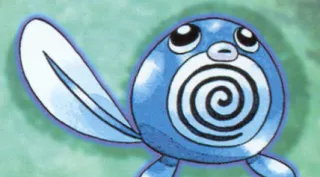 Poliwag zoals afgebeeld op zijn oudste kaart