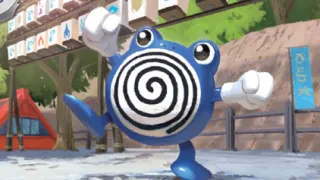 Poliwhirl op een Pokémonkaart