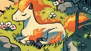 Ponyta op een Pokémonkaart