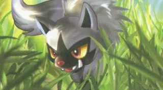 Poochyena zoals afgebeeld op zijn oudste kaart
