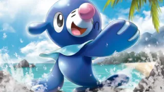 Popplio zoals afgebeeld op zijn oudste kaart