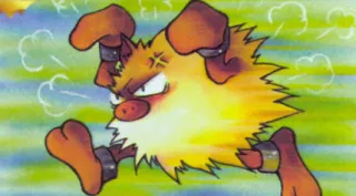 Primeape zoals afgebeeld op zijn oudste kaart