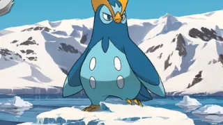 Prinplup op een Pokémonkaart