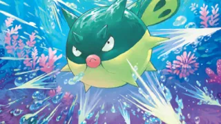 Qwilfish op een Pokémonkaart