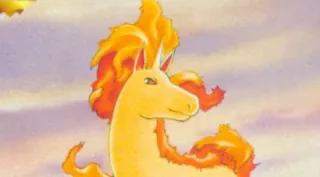Rapidash zoals afgebeeld op zijn oudste kaart