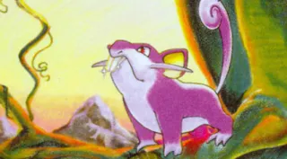 Rattata zoals afgebeeld op zijn oudste kaart