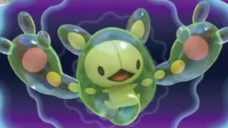 Reuniclus zoals afgebeeld op zijn oudste kaart