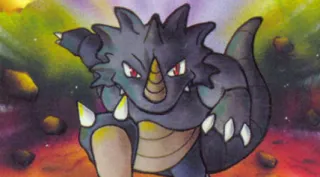 Rhydon zoals afgebeeld op zijn oudste kaart