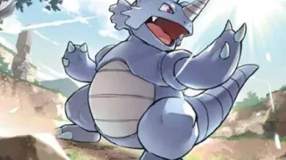 Rhydon op een Pokémonkaart