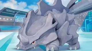 Rhyhorn op een Pokémonkaart