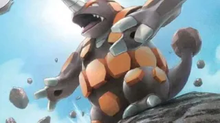 Rhyperior op een Pokémonkaart