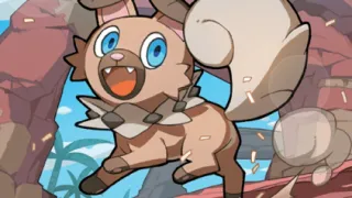 Rockruff zoals afgebeeld op zijn oudste kaart