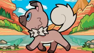 Rockruff op een Pokémonkaart