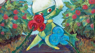 Roserade op een Pokémonkaart