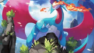 Salamence op een Pokémonkaart