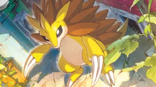 Sandslash op een Pokémonkaart