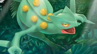 Sceptile op een Pokémonkaart