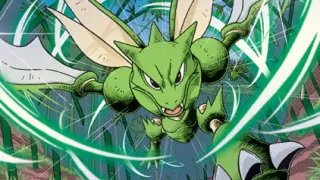 Scyther op een Pokémonkaart