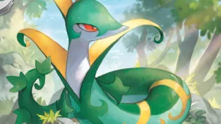 Serperior op een Pokémonkaart