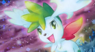 Shaymin zoals afgebeeld op zijn oudste kaart
