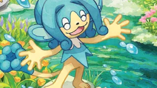 Simipour op een Pokémonkaart